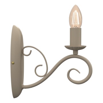 Wandleuchte MAURO 1xE14/15W/230V beige