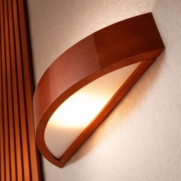 Wandleuchte NATURAL 1xE27/60W/230V Kiefer/Braun