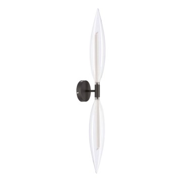 Wandleuchte NORDIC 2xG9/5W/230V schwarz/klarglas