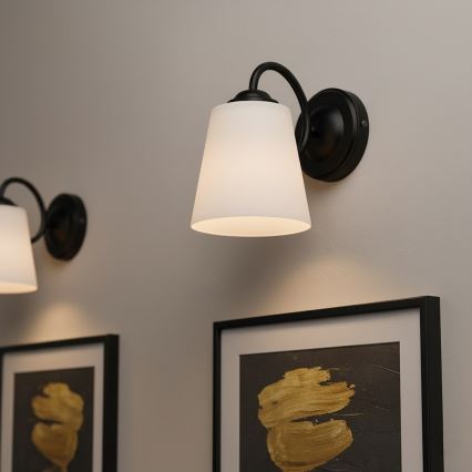 Wandleuchte PAFOS 1xE27/15W/230V schwarz