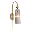 Wandleuchte PIEGA 1xE14/40W/230V Messing/rauchbeige