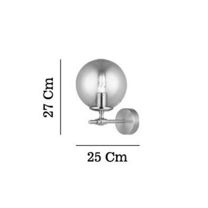 Wandleuchte POLINO 1xE27/40W/230V goldfarben