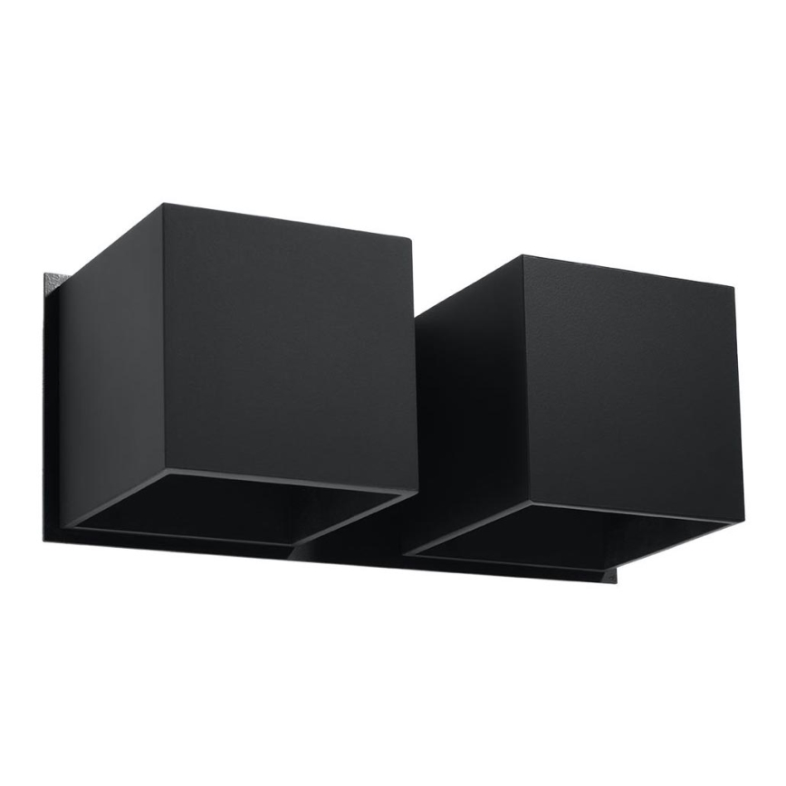 Wandleuchte QUAD 2xG9/40W/230V schwarz