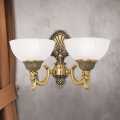 Wandleuchte ROCCA 2xE27/60W/230V bronzen/weiß