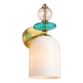 Wandleuchte TROPEA 1xE27/15W/230V gold/rauchrosa/blau/weiß