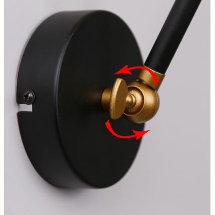 Wandleuchte TRUCK 1xE27/40W/230V gold/schwarz