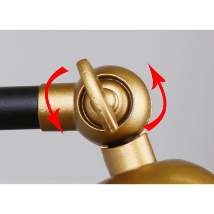 Wandleuchte TRUCK 1xE27/40W/230V gold/schwarz