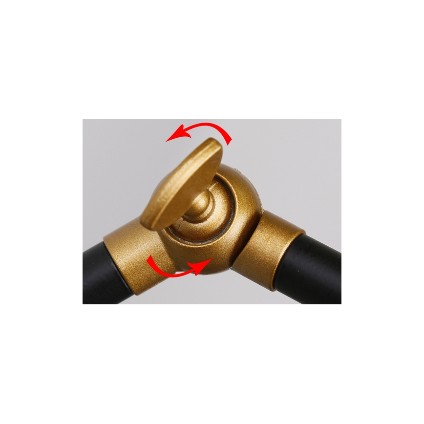 Wandleuchte TRUCK 1xE27/40W/230V gold/schwarz