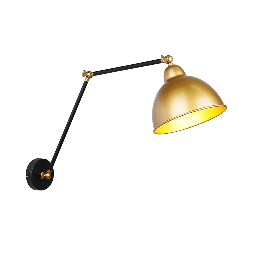 Wandleuchte TRUCK 1xE27/40W/230V gold/schwarz