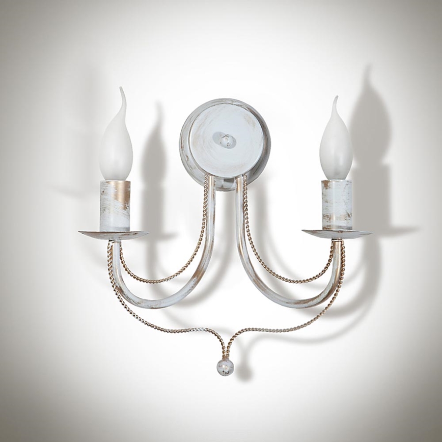 Wandleuchte VERSA 2xE14/40W/230V weiss 29 cm
