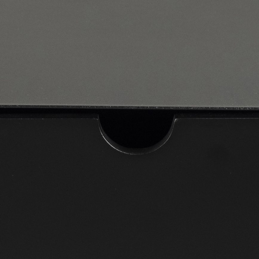 Wandmontierbarer Nachttisch BEKIM, schwarz