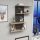 Wandregal DESTAN 65x96x19 cm anthrazit/braun