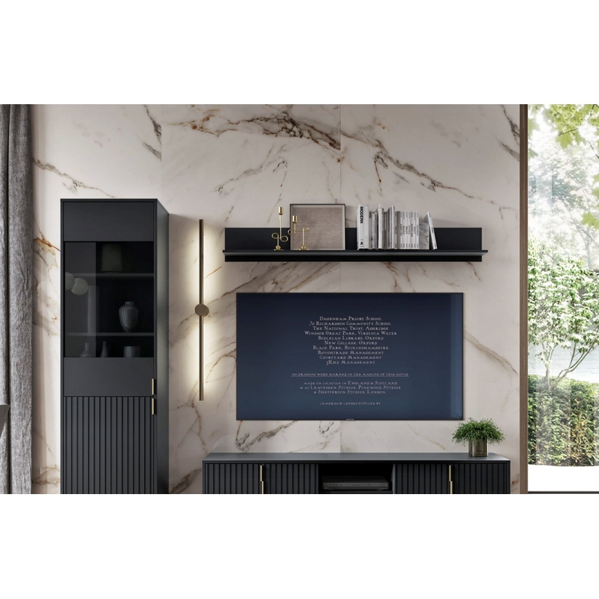 Wandregal FLOP, schwarz