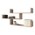 Wandregal TRIO 119 x 55 x 18 cm Sonoma-Eiche