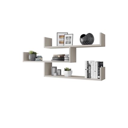 Wandregal TRIO 119x55 cm Kaschmir
