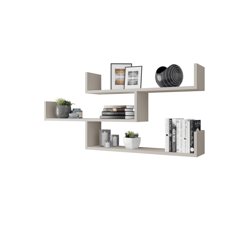 Wandregal TRIO 119x55 cm Kaschmir
