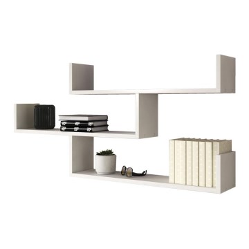Wandregal TRIO 119x55x18 cm weiß