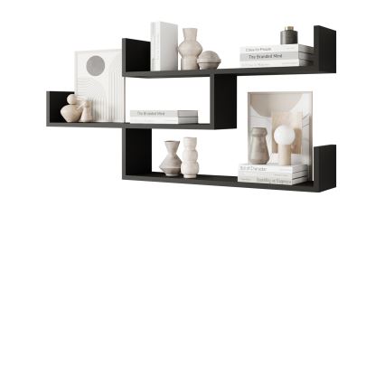 Wandregal TRIO 55x119 cm schwarz-graphit