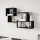 Wandregal TRIO 87 x 54 cm Schwarz-Graphit