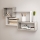 Wandregal TRIO 87x54x18 cm grau/weiß