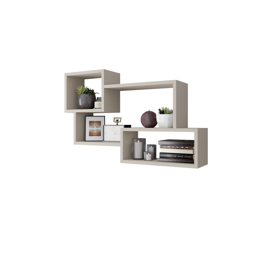 Wandregal TRIO 87x54x18 cm Kaschmir