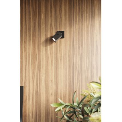Sollux SL.0099 - Wandbeleuchtung MERIDA 1xGU10/40W/230V schwarz