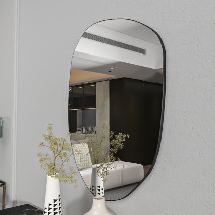Wandspiegel LIORA 75x55 cm schwarz
