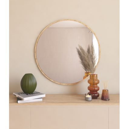 Wandspiegel OZZE d 60 cm braun