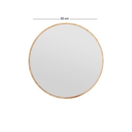 Wandspiegel OZZE d 60 cm braun