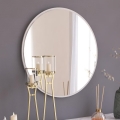 Wandspiegel OZZE d 60 cm weiß