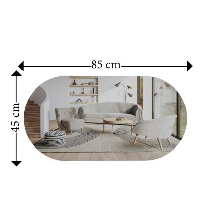 Wandspiegel RIORS 85x45 cm golden