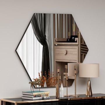 Wandspiegel ZEO 60x70 cm schwarz