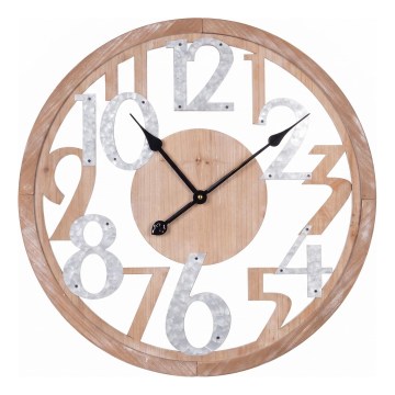 Wanduhr 1xAA beige/weiß