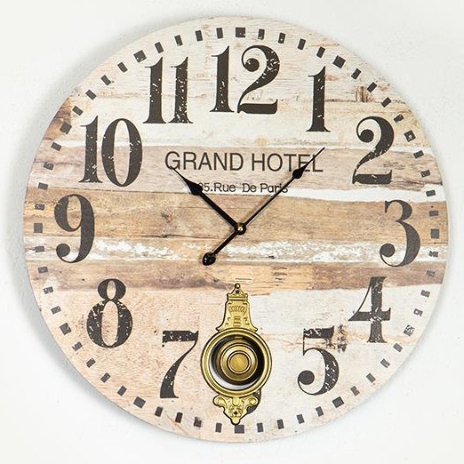 Wanduhr 1xAA d 58,2 cm beige