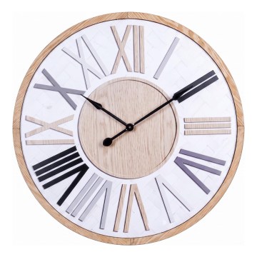 Wanduhr 1xAA Weiß/Beige