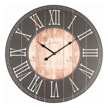 Wanduhr 1×AA Schwarz/Weiß