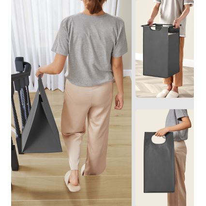 Wäschekorb REX braun/grau