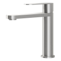 Waschtischarmatur TARNBY 17,3 cm gebürsteter Edelstahl