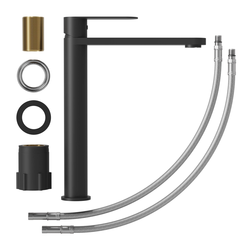 Waschtischarmatur TARNBY 27,3 cm matt schwarz