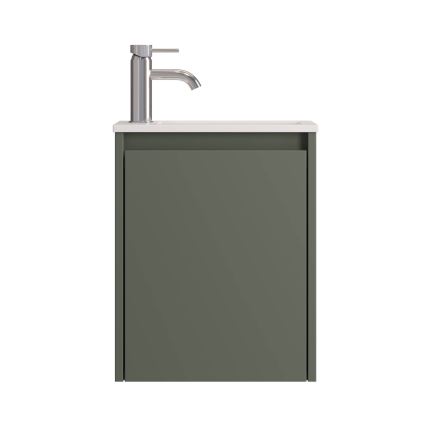 Waschtischunterschrank mit Waschbecken COMO, 40 cm, grün
