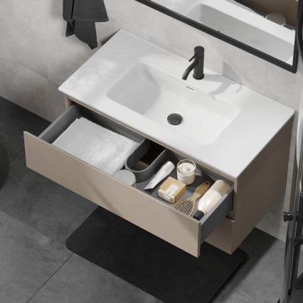Waschtischunterschrank mit Waschbecken KENWOOD 91 cm Marakesh/Weiß