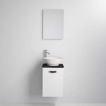 Waschtischunterschrank mit Waschbecken SOREN, weiß