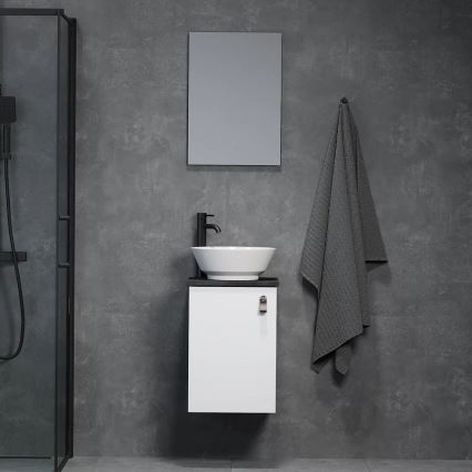 Waschtischunterschrank mit Waschbecken SOREN, weiß