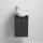 Waschtischunterschrank SOREN mit Waschbecken, schwarz