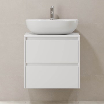Waschtischunterschrank TRONDHEIM für Waschbecken 60x57x46 cm weiß