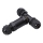 Wasserdichter Verbindungskonnektor IP68 schwarz
