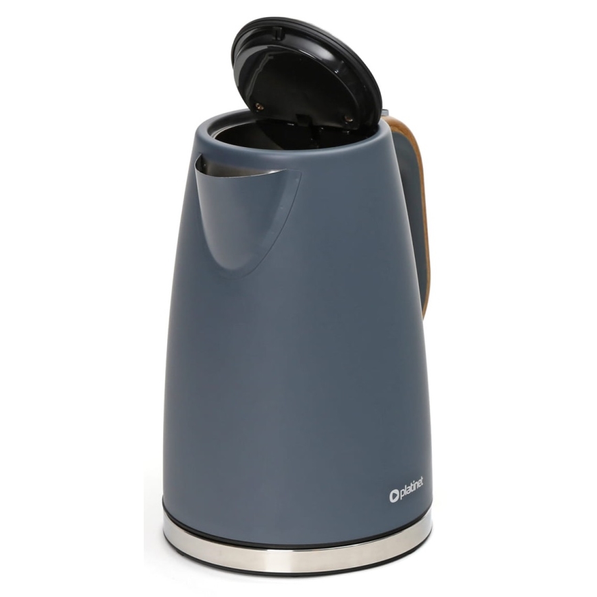 Wasserkocher 1,7 l 2400W/230V Edelstahl/Grau