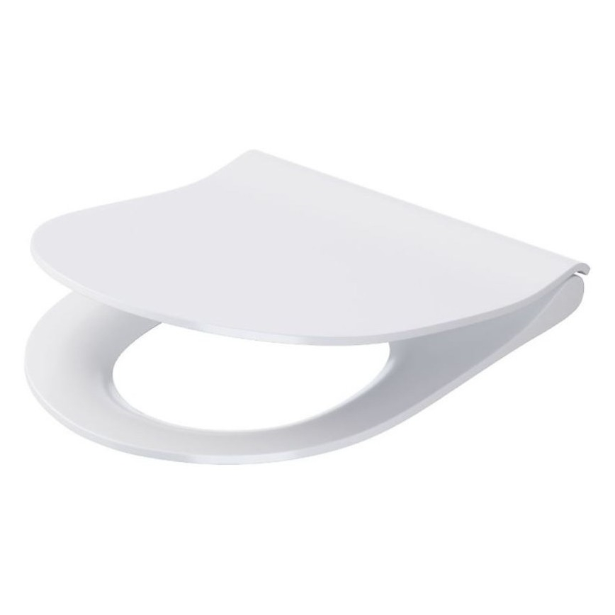 WC sospeso CITY OVAL + sedile WC SoftClose CITY OVAL + placca di comando SIGMA + modulo da incasso + guarnizione isolante