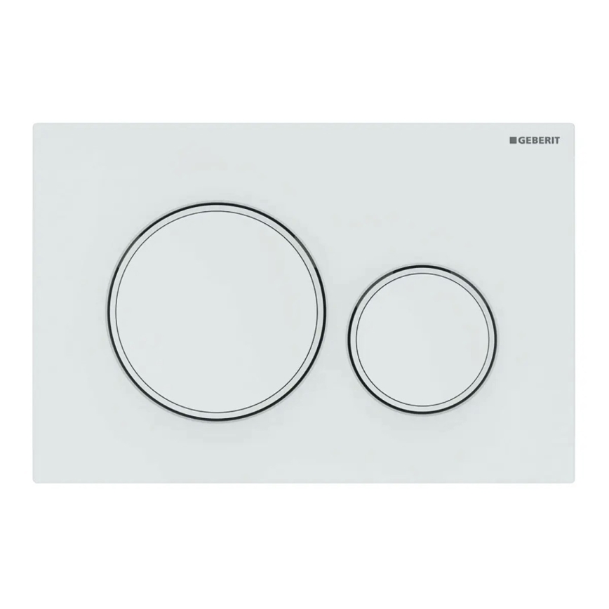 WC sospeso CITY OVAL + sedile WC SoftClose CITY OVAL + placca di comando SIGMA + modulo da incasso + guarnizione isolante