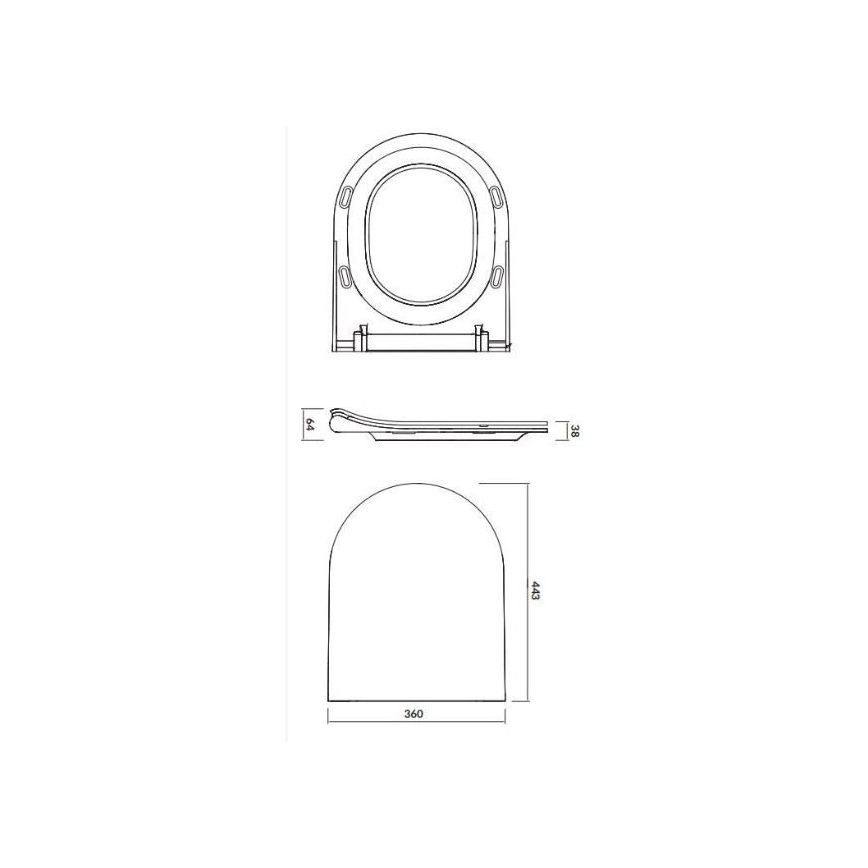 WC sospeso CITY OVAL + sedile WC SoftClose CITY OVAL + placca di comando SIGMA + modulo da incasso + guarnizione isolante
